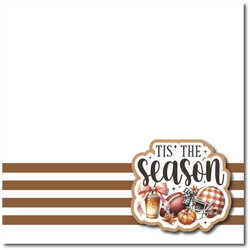 Tis the Season - Printed Premade Scrapbook Page 12x12 Layout