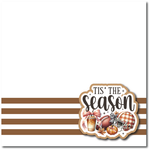 Tis the Season - Printed Premade Scrapbook Page 12x12 Layout