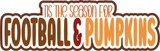 Tis the Season for Football & Pumpkins - 5 Square Frames - Scrapbook Page Layered Overlay Kit