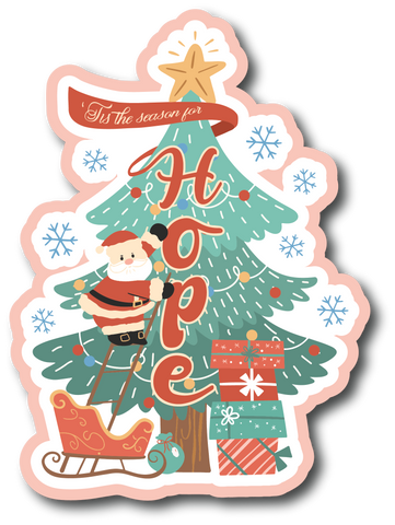 Tis the Season for Hope - Scrapbook Page Title Die Cut