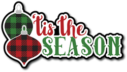 Tis the Season - Scrapbook Page Title Die Cut