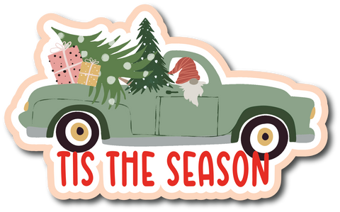 Tis the Season - Scrapbook Page Title Die Cut