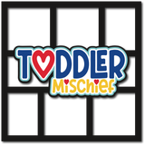 Toddler Mischief - Boy - 6 Frames - Scrapbook Page Layered Overlay Kit