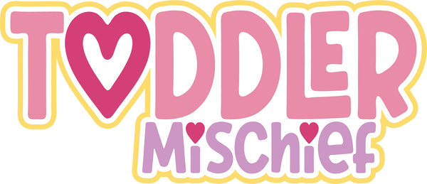 Toddler Mischief - Scrapbook Page Title Die Cut