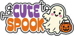 Too Cute to Spook - Scrapbook Page Title Die Cut