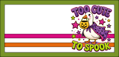 Too Cute to Spook - Scrapbook Page Title Die Cut