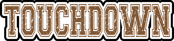Touchdown  - Scrapbook Page Title Sticker