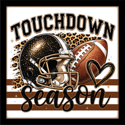Touchdown Season - Scrapbook Page Title Sticker