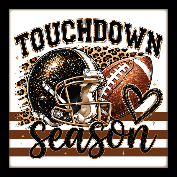 Touchdown Season - Scrapbook Page Title Sticker