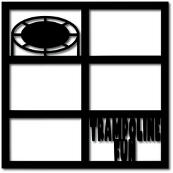 Trampoline Fun - 6 Frames - Digital Cut File - SVG - INSTANT DOWNLOAD