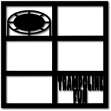 Trampoline Fun - 6 Frames - Digital Cut File - SVG - INSTANT DOWNLOAD