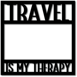 Travel is My Therapy - Digital Cut File - SVG - INSTANT DOWNLOAD