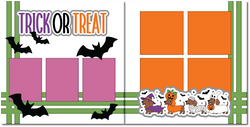 Trick or Treat - Scrapbook Double Page Kit