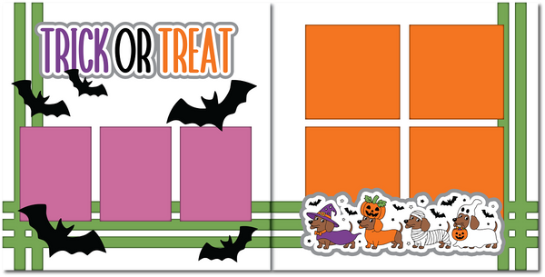 Trick or Treat - Scrapbook Double Page Kit