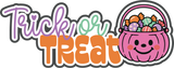 Trick or Treat - 6 Frames - Scrapbook Page Layered Overlay Kit