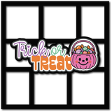 Trick or Treat - 6 Frames - Scrapbook Page Layered Overlay Kit