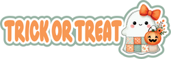 Trick or Treat - Scrapbook Page Title Sticker
