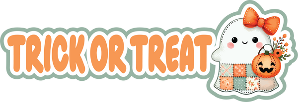 Trick or Treat - Scrapbook Page Title Sticker