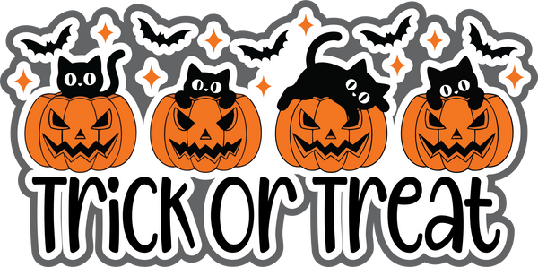 Trick or Treat - Scrapbook Page Title Sticker