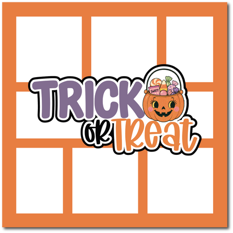 Trick or Treat - Scrapbook Single Page Kit