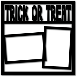 Trick or Treat - 2 Frames - Digital Cut File - SVG - INSTANT DOWNLOAD