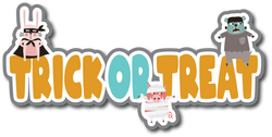 Trick or Treat - Scrapbook Page Title Sticker