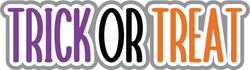 Trick or Treat - Scrapbook Page Title Sticker