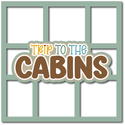 Trip to the Cabines - 6 Frames - Scrapbook Page Layered Overlay Kit