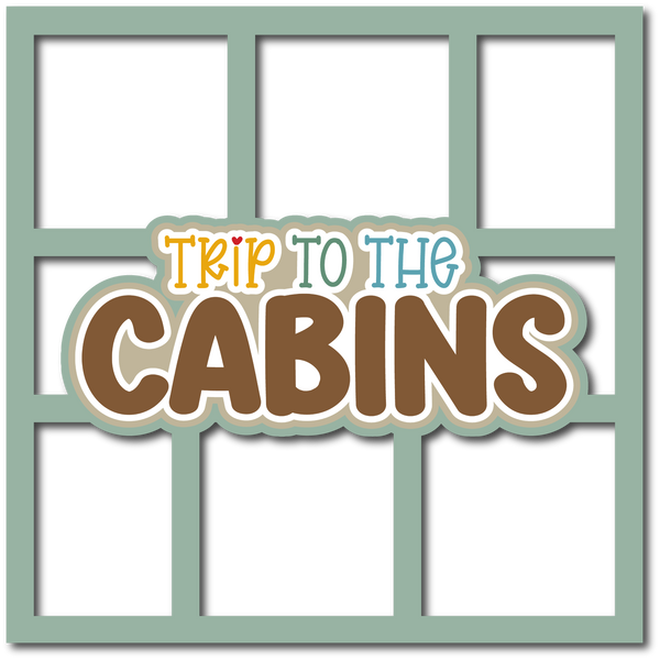 Trip to the Cabines - 6 Frames - Scrapbook Page Layered Overlay Kit