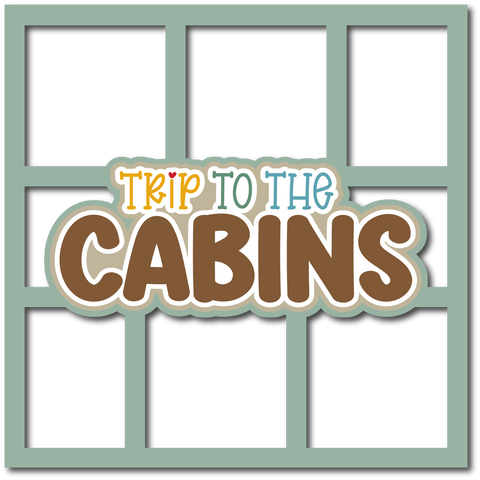 Trip to the Cabines - 6 Frames - Scrapbook Page Layered Overlay Kit