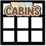 Trip to the Cabins - 5 Frames - Scrapbook Page Layered Overlay Kit
