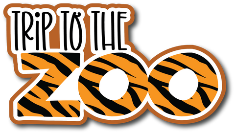 Trip to the Zoo - Scrapbook Page Title Sticker