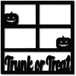 Trunk or Treat - 4 Frames - Digital Cut File - SVG - INSTANT DOWNLOAD