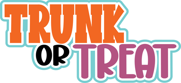 Trunk or Treat - Scrapbook Page Title Sticker