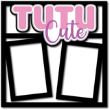 Tutu Cute - 2 Frames - Scrapbook Page Layered Overlay Kit