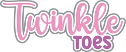 Twinkle Toes - Scrapbook Page Title Sticker