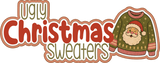 Ugly Christmas Sweaters - 2 Frames - Scrapbook Page Layered Overlay Kit