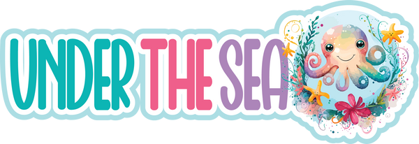 Under the Sea - Scrapbook Page Title Die Cut