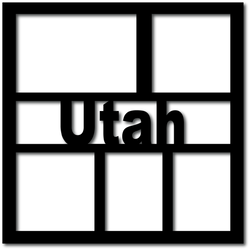 Utah - 5 Frames - Digital Cut File - SVG - INSTANT DOWNLOAD