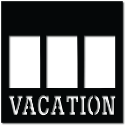Vacation - 3 Frames - Digital Cut File - SVG - INSTANT DOWNLOAD