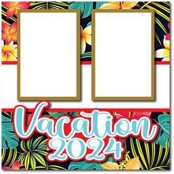 Vacation 2024 - Printed Premade Scrapbook Page 12x12 Layout