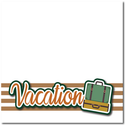 Vacation - Printed Premade Scrapbook Page 12x12 Layout