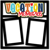 Vacation Memories - 2 Frames - Scrapbook Page Layered Overlay Kit