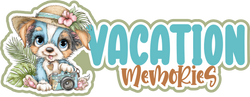 Vacation Memories - Scrapbook Page Title Die Cut