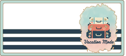 Vacation Mode - Scrapbook Page Title Die Cut