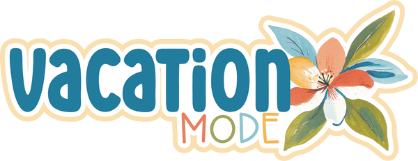 Vacation Mode - Scrapbook Page Title Sticker