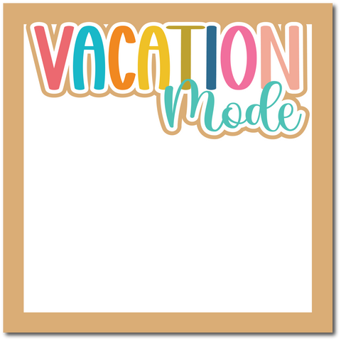 Vacation Mode - Printed Premade Scrapbook Page 12x12 Layout