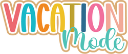 Vacation Mode - Scrapbook Page Title Sticker