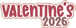 Valentine's 2026 - Scrapbook Page Title Sticker