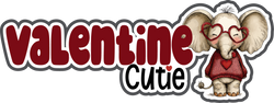 Valentine Cutie - Scrapbook Page Title Sticker